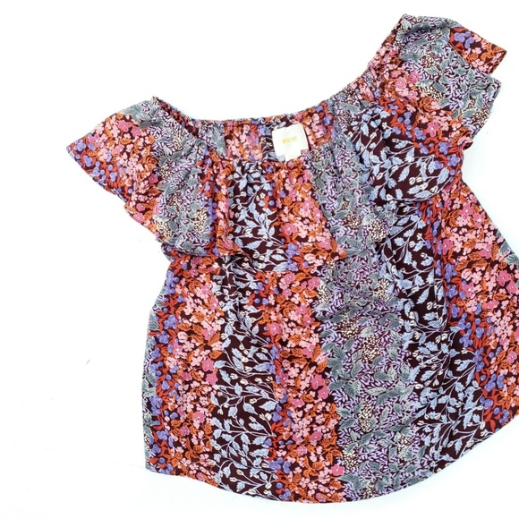 Anthropologie Tops - Anthropologie Maeve Floral Off the Shoulder Top